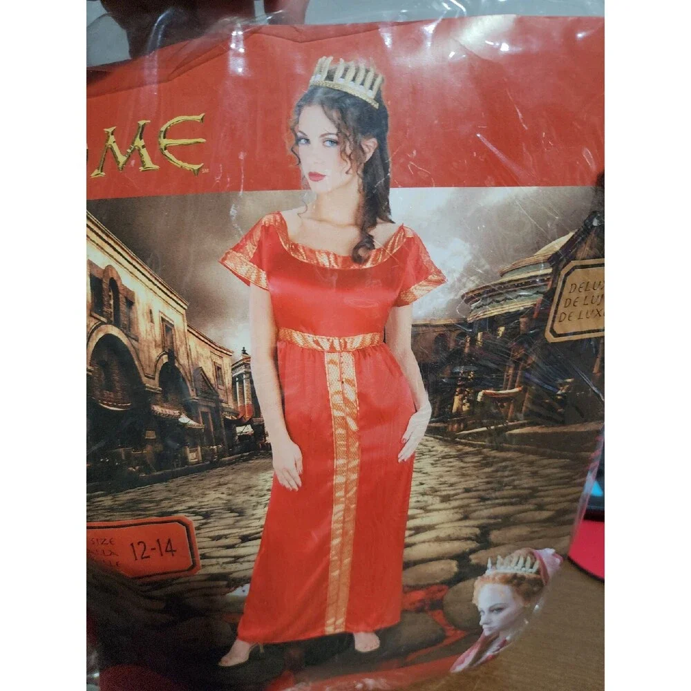 XX 6413 Deluxe Rome Roman Queen Costume Size 12-14 Woman Disguise